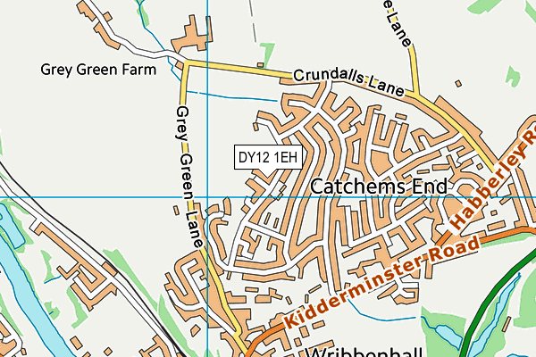 DY12 1EH map - OS VectorMap District (Ordnance Survey) DY12 1EH map - OS VectorMap District (Ordnance Survey)