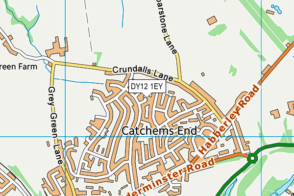 DY12 1EY map - OS VectorMap District (Ordnance Survey) DY12 1EY map - OS VectorMap District (Ordnance Survey)