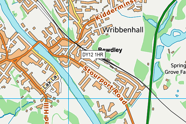 DY12 1HR map - OS VectorMap District (Ordnance Survey) DY12 1HR map - OS VectorMap District (Ordnance Survey)
