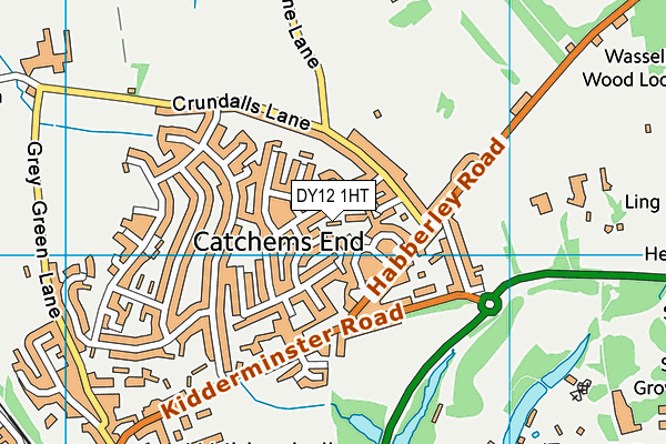 DY12 1HT map - OS VectorMap District (Ordnance Survey) DY12 1HT map - OS VectorMap District (Ordnance Survey)
