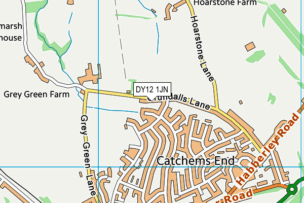 DY12 1JN map - OS VectorMap District (Ordnance Survey) DY12 1JN map - OS VectorMap District (Ordnance Survey)