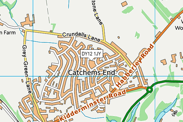 DY12 1JY map - OS VectorMap District (Ordnance Survey) DY12 1JY map - OS VectorMap District (Ordnance Survey)