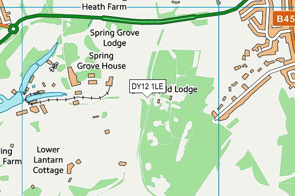 DY12 1LE map - OS VectorMap District (Ordnance Survey) DY12 1LE map - OS VectorMap District (Ordnance Survey)