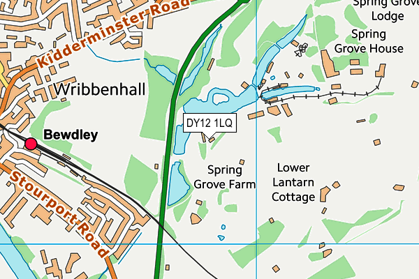 DY12 1LQ map - OS VectorMap District (Ordnance Survey) DY12 1LQ map - OS VectorMap District (Ordnance Survey)