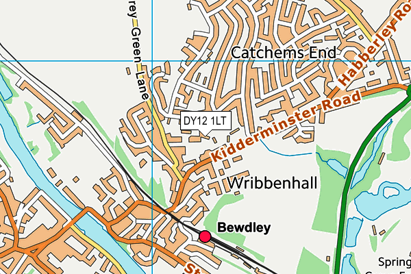 DY12 1LT map - OS VectorMap District (Ordnance Survey) DY12 1LT map - OS VectorMap District (Ordnance Survey)