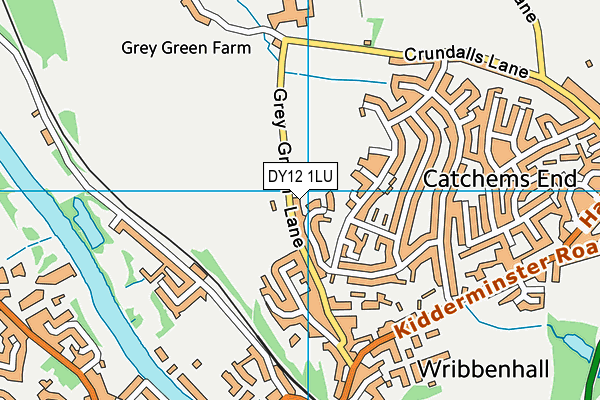 DY12 1LU map - OS VectorMap District (Ordnance Survey) DY12 1LU map - OS VectorMap District (Ordnance Survey)