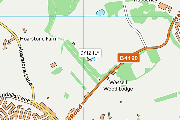 DY12 1LY map - OS VectorMap District (Ordnance Survey) DY12 1LY map - OS VectorMap District (Ordnance Survey)
