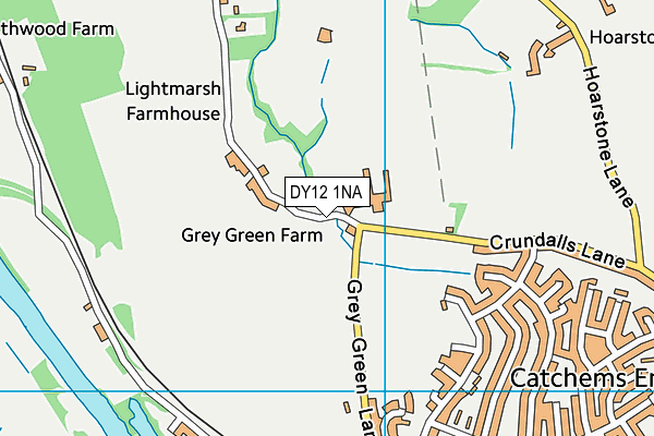 DY12 1NA map - OS VectorMap District (Ordnance Survey) DY12 1NA map - OS VectorMap District (Ordnance Survey)