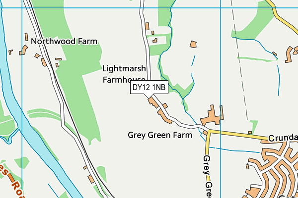 DY12 1NB map - OS VectorMap District (Ordnance Survey) DY12 1NB map - OS VectorMap District (Ordnance Survey)