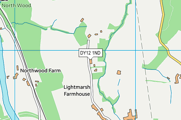 DY12 1ND map - OS VectorMap District (Ordnance Survey) DY12 1ND map - OS VectorMap District (Ordnance Survey)