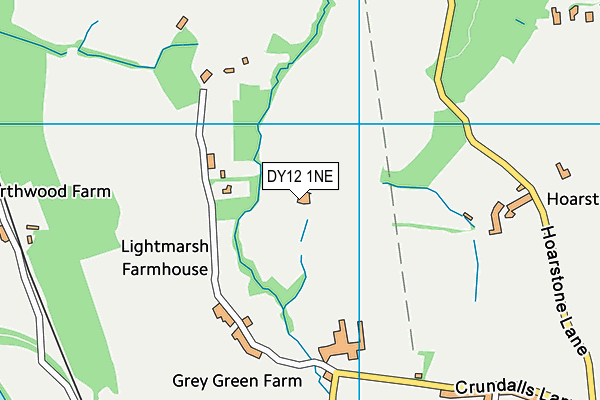 DY12 1NE map - OS VectorMap District (Ordnance Survey) DY12 1NE map - OS VectorMap District (Ordnance Survey)