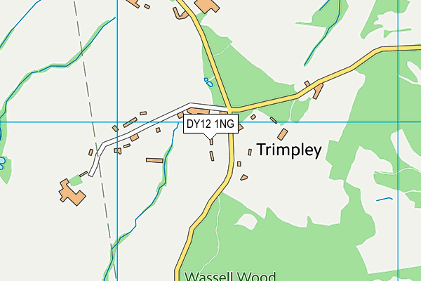 DY12 1NG map - OS VectorMap District (Ordnance Survey)