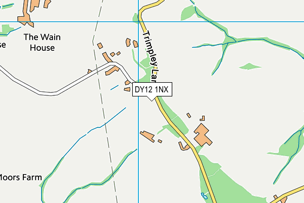 DY12 1NX map - OS VectorMap District (Ordnance Survey) DY12 1NX map - OS VectorMap District (Ordnance Survey)