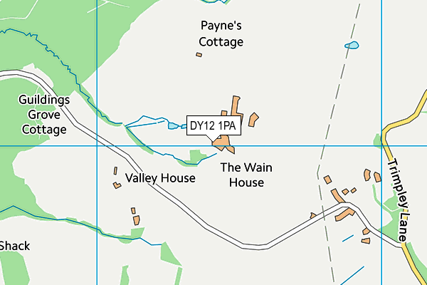 DY12 1PA map - OS VectorMap District (Ordnance Survey)