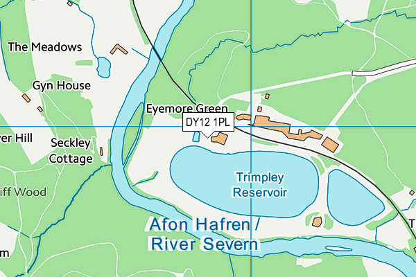 DY12 1PL map - OS VectorMap District (Ordnance Survey)