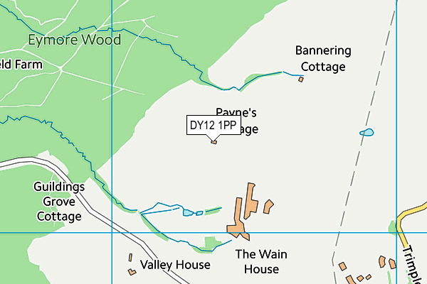 DY12 1PP map - OS VectorMap District (Ordnance Survey)