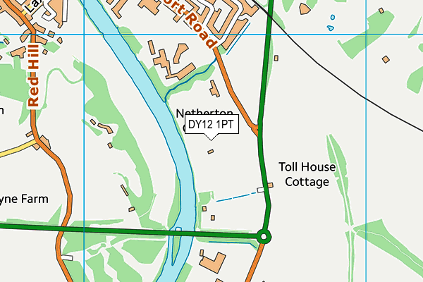 DY12 1PT map - OS VectorMap District (Ordnance Survey) DY12 1PT map - OS VectorMap District (Ordnance Survey)