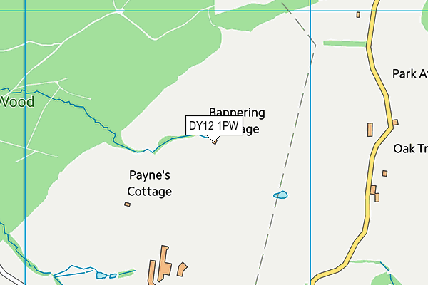 DY12 1PW map - OS VectorMap District (Ordnance Survey) DY12 1PW map - OS VectorMap District (Ordnance Survey)
