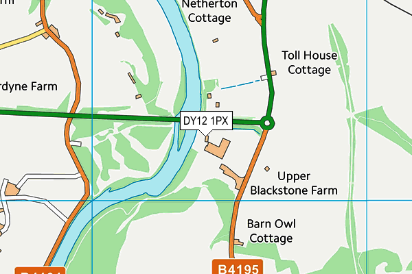 DY12 1PX map - OS VectorMap District (Ordnance Survey) DY12 1PX map - OS VectorMap District (Ordnance Survey)