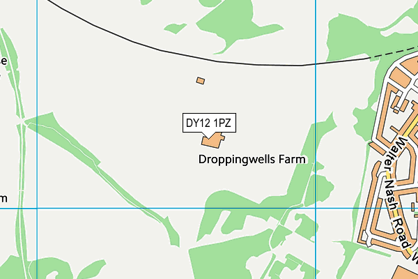 DY12 1PZ map - OS VectorMap District (Ordnance Survey) DY12 1PZ map - OS VectorMap District (Ordnance Survey)