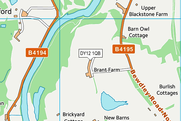 DY12 1QB map - OS VectorMap District (Ordnance Survey) DY12 1QB map - OS VectorMap District (Ordnance Survey)