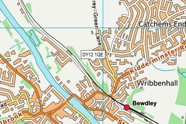 DY12 1QE map - OS VectorMap District (Ordnance Survey) DY12 1QE map - OS VectorMap District (Ordnance Survey)