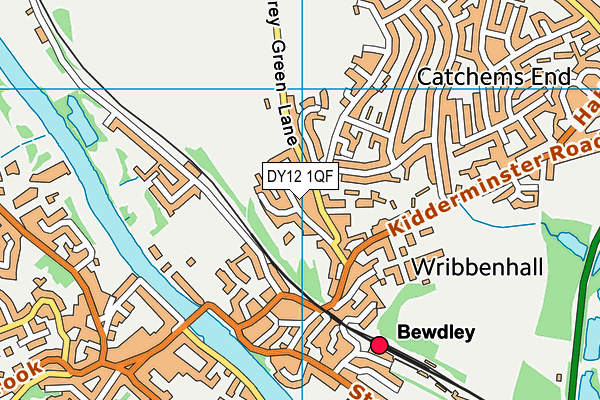 DY12 1QF map - OS VectorMap District (Ordnance Survey) DY12 1QF map - OS VectorMap District (Ordnance Survey)