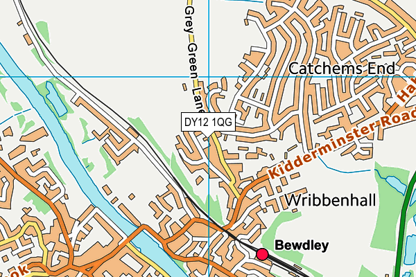 DY12 1QG map - OS VectorMap District (Ordnance Survey) DY12 1QG map - OS VectorMap District (Ordnance Survey)