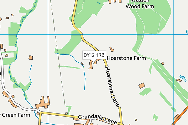 DY12 1RB map - OS VectorMap District (Ordnance Survey) DY12 1RB map - OS VectorMap District (Ordnance Survey)