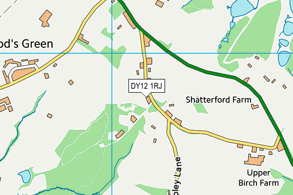 DY12 1RJ map - OS VectorMap District (Ordnance Survey) DY12 1RJ map - OS VectorMap District (Ordnance Survey)