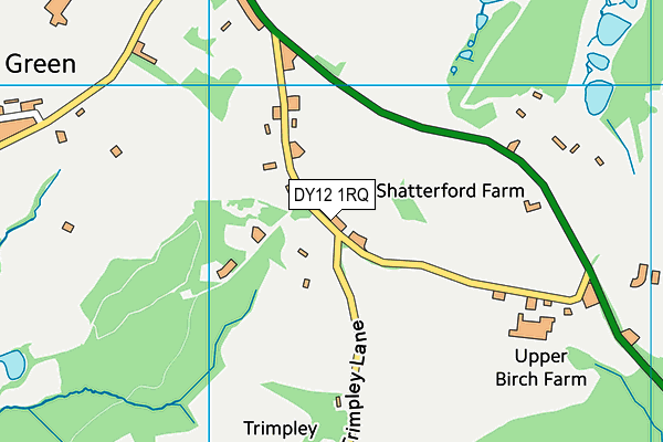 DY12 1RQ map - OS VectorMap District (Ordnance Survey)