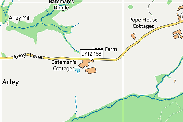 DY12 1SB map - OS VectorMap District (Ordnance Survey)