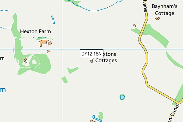 DY12 1SN map - OS VectorMap District (Ordnance Survey) DY12 1SN map - OS VectorMap District (Ordnance Survey)