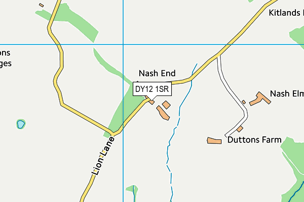 DY12 1SR map - OS VectorMap District (Ordnance Survey) DY12 1SR map - OS VectorMap District (Ordnance Survey)