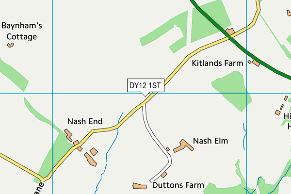 DY12 1ST map - OS VectorMap District (Ordnance Survey) DY12 1ST map - OS VectorMap District (Ordnance Survey)