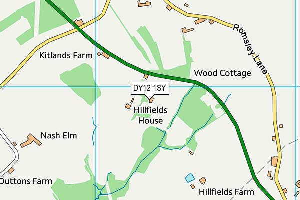 DY12 1SY map - OS VectorMap District (Ordnance Survey) DY12 1SY map - OS VectorMap District (Ordnance Survey)