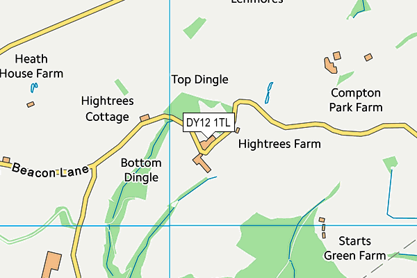 DY12 1TL map - OS VectorMap District (Ordnance Survey) DY12 1TL map - OS VectorMap District (Ordnance Survey)