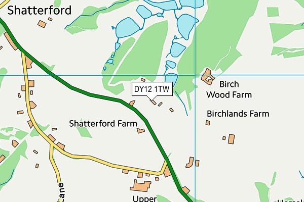 DY12 1TW map - OS VectorMap District (Ordnance Survey) DY12 1TW map - OS VectorMap District (Ordnance Survey)