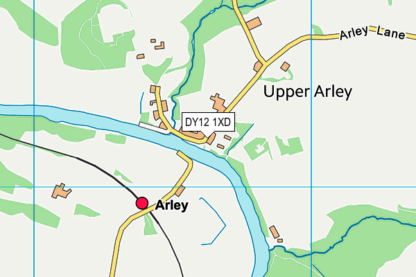 DY12 1XD map - OS VectorMap District (Ordnance Survey) DY12 1XD map - OS VectorMap District (Ordnance Survey)