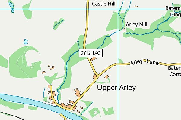 DY12 1XQ map - OS VectorMap District (Ordnance Survey) DY12 1XQ map - OS VectorMap District (Ordnance Survey)