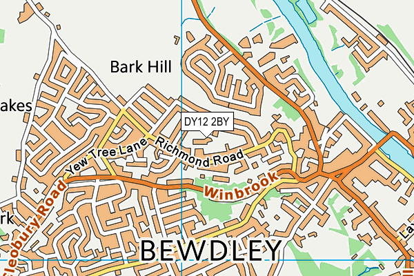 DY12 2BY map - OS VectorMap District (Ordnance Survey) DY12 2BY map - OS VectorMap District (Ordnance Survey)