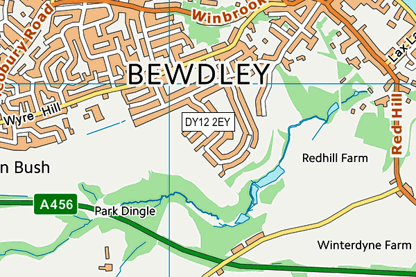 DY12 2EY map - OS VectorMap District (Ordnance Survey) DY12 2EY map - OS VectorMap District (Ordnance Survey)