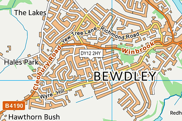 DY12 2HY map - OS VectorMap District (Ordnance Survey) DY12 2HY map - OS VectorMap District (Ordnance Survey)