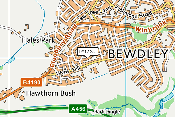 DY12 2JJ map - OS VectorMap District (Ordnance Survey) DY12 2JJ map - OS VectorMap District (Ordnance Survey)