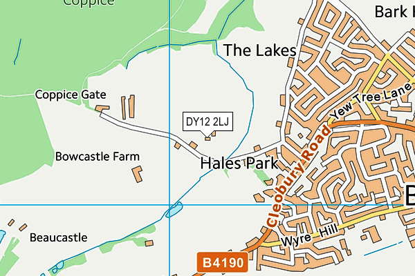 DY12 2LJ map - OS VectorMap District (Ordnance Survey) DY12 2LJ map - OS VectorMap District (Ordnance Survey)