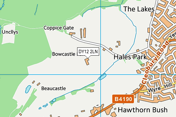 DY12 2LN map - OS VectorMap District (Ordnance Survey) DY12 2LN map - OS VectorMap District (Ordnance Survey)