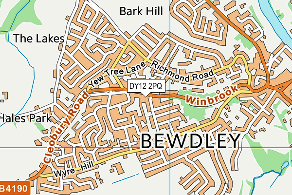 DY12 2PQ map - OS VectorMap District (Ordnance Survey) DY12 2PQ map - OS VectorMap District (Ordnance Survey)
