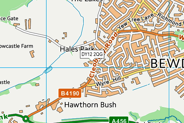 DY12 2QG map - OS VectorMap District (Ordnance Survey) DY12 2QG map - OS VectorMap District (Ordnance Survey)