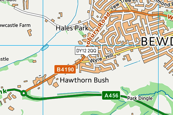 DY12 2QQ map - OS VectorMap District (Ordnance Survey) DY12 2QQ map - OS VectorMap District (Ordnance Survey)