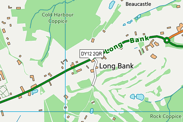 DY12 2QR map - OS VectorMap District (Ordnance Survey) DY12 2QR map - OS VectorMap District (Ordnance Survey)